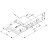 Okap sufitowy GLOBALO FLARIO LIGHT 120.1 WHITE