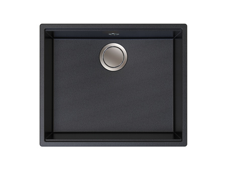 Zlew kuchenny BERG LINEA BRNL14L 1,0 OC 565x470 ONYX (DESKA W KOMPLECIE)