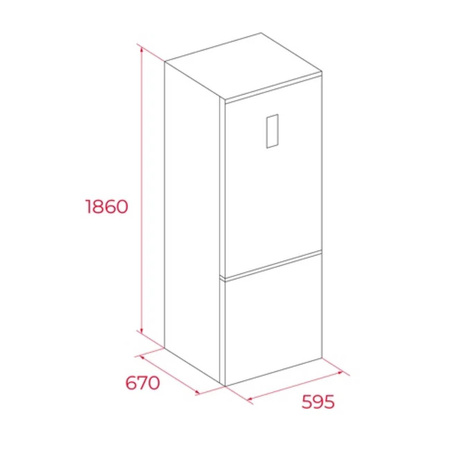 Wolnostojąca chłodziarko-zamrażarka TEKA Total No Frost RBF 54650 SS - 113410021