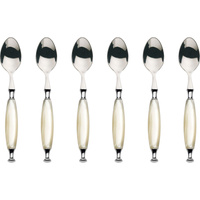 Bugatti 6 pc moka spoon coun. crom. ivor COCAM-N4108