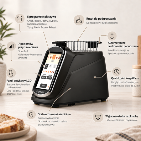 Toster GLOBALO Serivon 1.1 Black