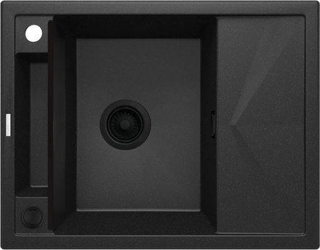 Zlewozmywak granitowy magnetyczny 1-komorowy z ociekaczem ZRM_G11A - Deante