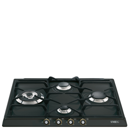 Płyta gazowa, 60 cm, Cortina, antracyt SR764AO - Smeg