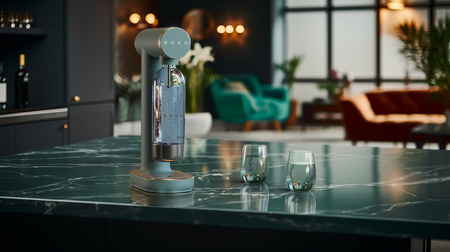 SMEG – szmaragdowy saturator do gazowania wody SKC01EGM 