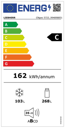 Lodówka wolnostojąca z zamrażarką LIEBHERR CNgwc 5723 Plus NoFrost