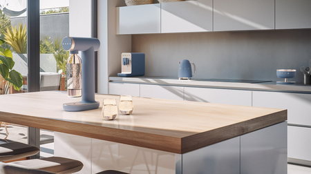 SMEG – niebieski saturator do gazowania wody SKC01SBM