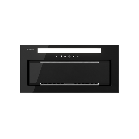 Okap kuchenny podszafkowy GLOBALO SILENTIO 60.2 czarny + turbina TW 2.1