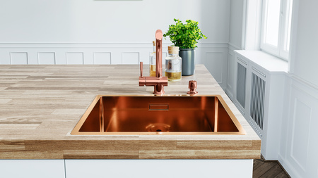 Zlew kuchenny GLOBALO RIWOLO 50.1 COPPER