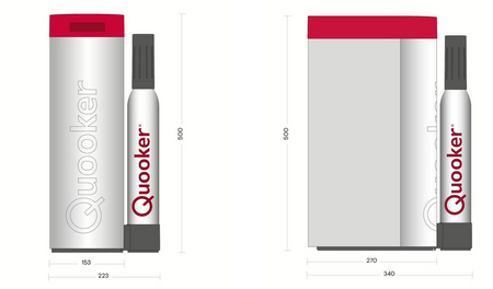 QUOOKER CUBE 2.0 Duo do wody gazowej i schłodzonej - 51.175.22