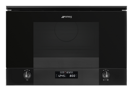Kuchenka mikrofalowa, Linea, czarny MP122B3 - Smeg