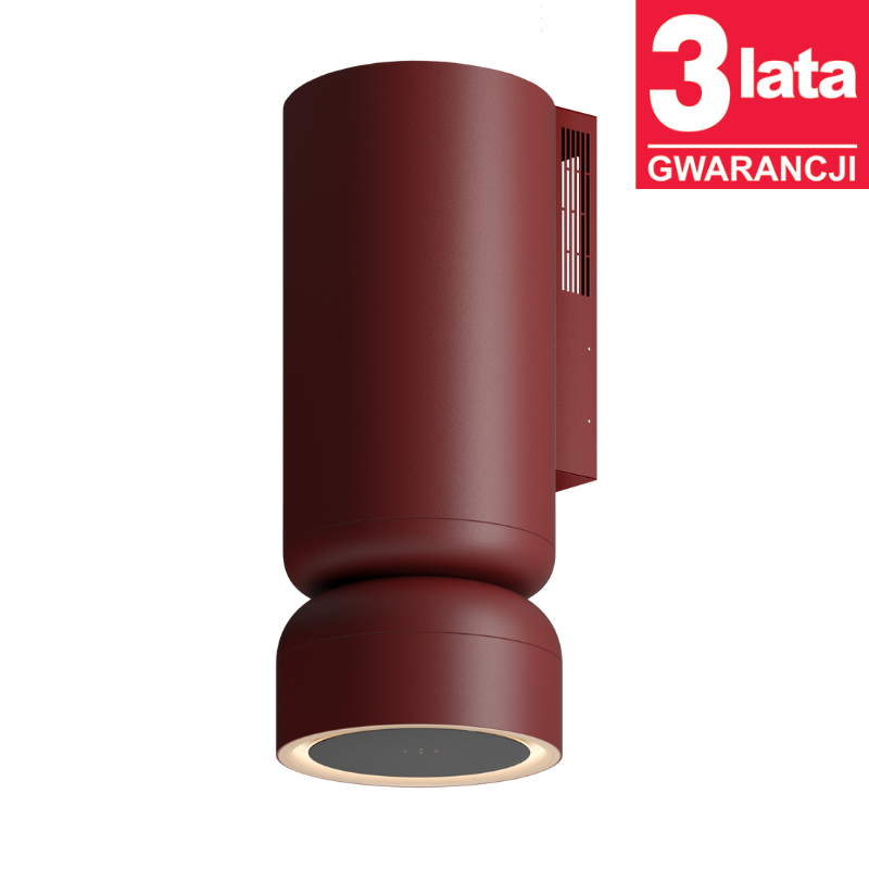 Okap kuchenny przyścienny CIARKO Design Icon Burgund CDP3804BU