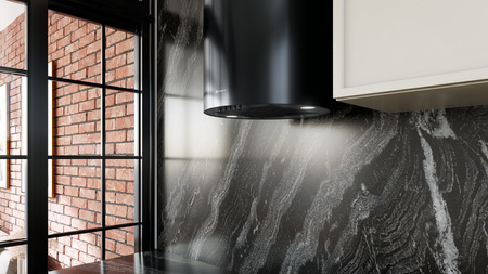 Okap kuchenny przyścienny GLOBALO LOBELIO 39.1 BLACK