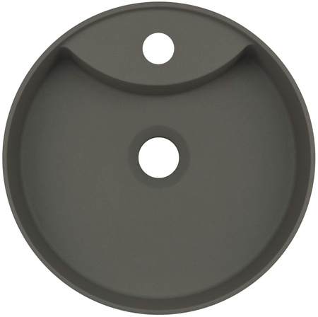 Umywalka granitowa nablatowa z miejscem na baterię CQS_TU4B - Deante