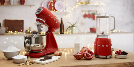 Mikser, jednolity kolor, czerwony SMF03RDEU - Smeg