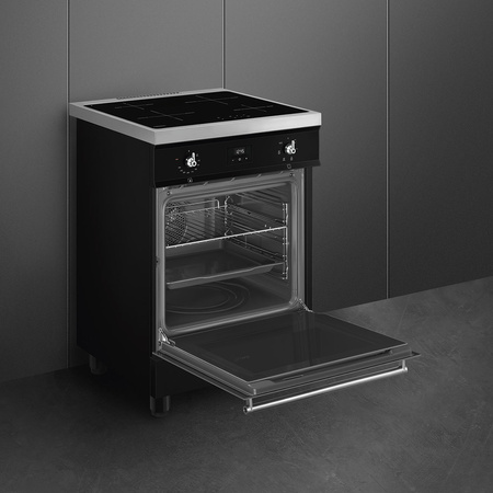 Kuchnia wolnostojąca czarna SMEG Classica C6IMBLT2