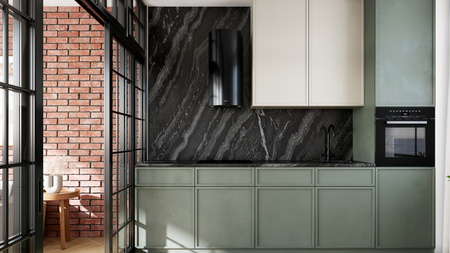 Okap kuchenny przyścienny GLOBALO LOBELIO 39.1 BLACK