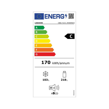 Lodówka wolnostojąca z zamrażarką LIEBHERR CBNc 5223 Plus BioFresh NoFrost