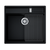 Zlew kuchenny GLOBALO SILVANO 60.1 BLACK/IX