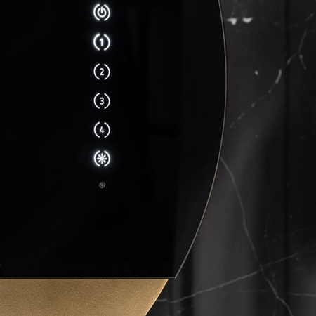 Okap przyścienny CIARKO Design Eclipse Black / Gold - CDP6001CZ