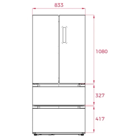 Chłodziarko-zamrażarka TEKA French Door No Frost z systemem antybakteryjnym - RFD 77825 GBK EU