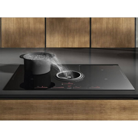 Płyta indukcyjna zintegrowany okap ELICA NikolaTesla One HP BL/F/83 czarne szkło - pochłaniacz