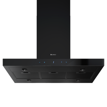 Okap kuchenny przyścienny GLOBALO VERTA ISOLA 90.3 H2H BLACK
