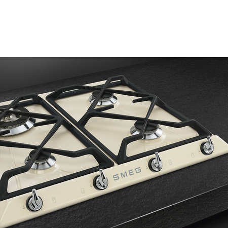 Płyta gazowa, 60 cm, Victoria, kremowy SR964PGH - Smeg