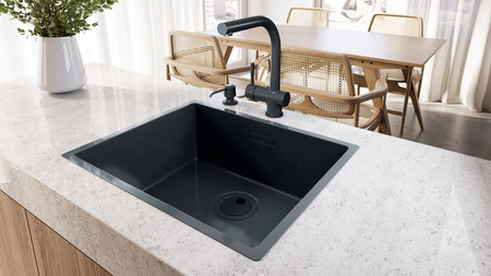 Zlew kuchenny GLOBALO RIWOLO 50.1 ANTHRACITE