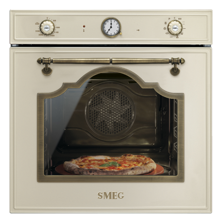 Piekarnik, 60 cm, Cortina, kremowy SFP750POPZ - Smeg