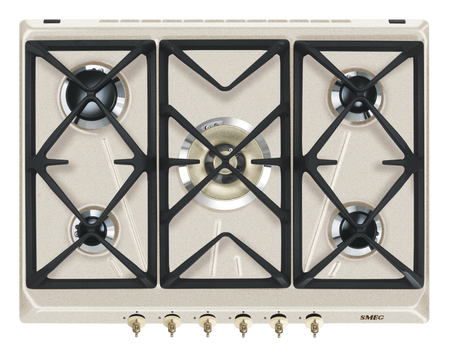 Płyta gazowa, 70 cm, Coloniale SRV876AVOGH2 - Smeg
