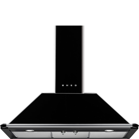 Okap kuchenny, Victoria, 90 cm, czarny KT90BLE - Smeg