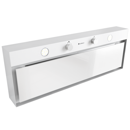 Okap kuchenny podszafkowy GLOBALO FLUXIME 90.1 WHITE + turbina TW 2.1