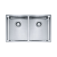 Zlew dwukomorowy FRANKE Box BXX 220/120 34-34 stal szlachetna - 127.0370.188