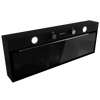 Okap kuchenny podszafkowy GLOBALO FLUXIME 90.1 BLACK + turbina TW 2.1