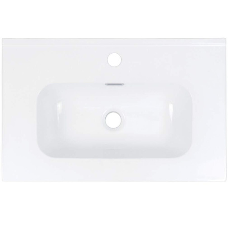 Umywalka ceramiczna wpuszczana z miejscem na baterię - 60 cm CTU_6U6M - Deante