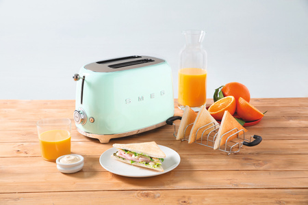 Toster, dwie kromki, pastelowa zieleń TSF01PGEU - Smeg