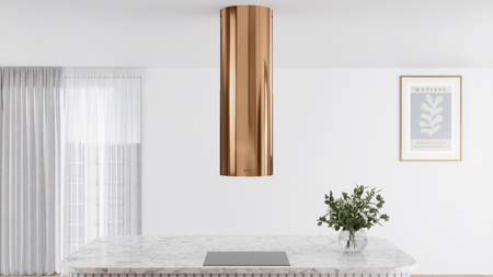 Okap kuchenny wyspowy GLOBALO LOBELIO ISOLA 39.1 CARMEL GOLD