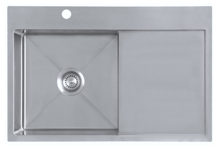 Zlew kuchenny BERG ACERO 1.0 OC komora LEWA SZCZOTKOWANA STAL 780x510x200 ACERO1OCL