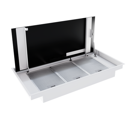 Okap sufitowy GLOBALO NOVELTI 100.1 WHITE + turbina TW 3.1