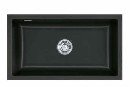 Zlew ceramiczny podblatowy SYSTEMCERAM Mera 80U Nigra 87 - 53700187