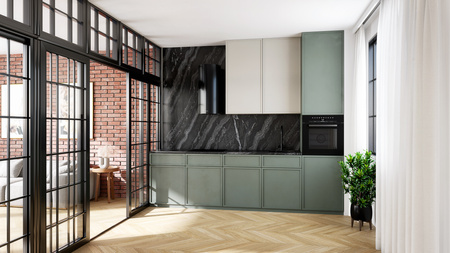 Okap kuchenny przyścienny GLOBALO LOBELIO 39.1 BLACK