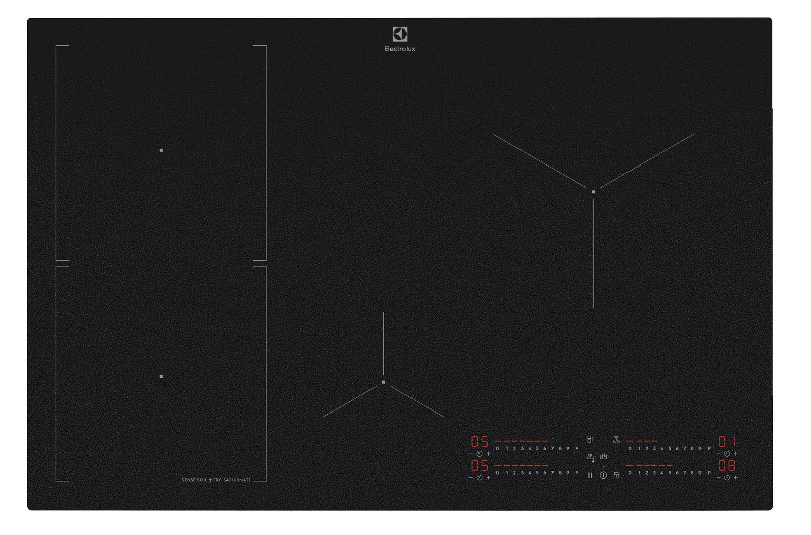 Płyta indukcyjna ELECTROLUX 800 Sense Boil+Fry SaphirMatt 80cm EIS87453IZ