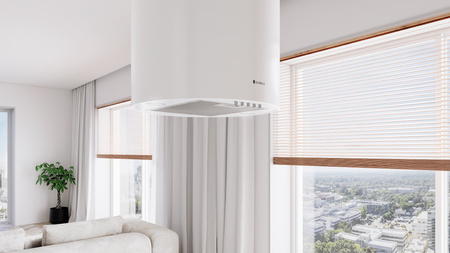 Okap kuchenny wyspowy GLOBALO LOBELIO ISOLA 39.1 WHITE