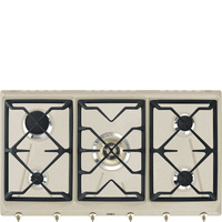 Płyta gazowa, 90 cm, Coloniale SRV896AVOGH2 - Smeg