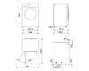 Pralko-susz., 10/6kg, 1400, Steam, LCD WDN064SLDIN - Smeg
