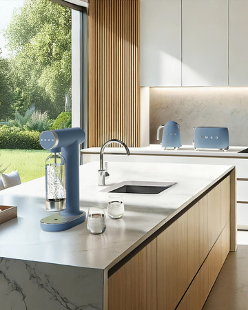 SMEG – niebieski saturator do gazowania wody SKC01SBM