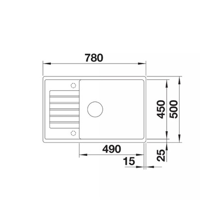 Zlew jednokomorowy z ociekaczem BLANCO ZIA XL 6 S Compact Silgranit antracyt - 523263