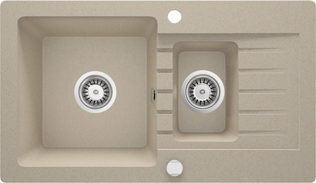 Zlewozmywak granitowy 1.5-komorowy z ociekaczem ZQZ_7513 - Deante