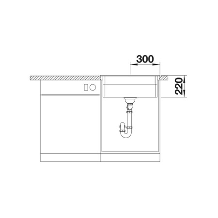 Zlew jednokomorowy BLANCO ETAGON 6 Silgranit czarny - 525890