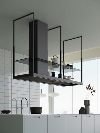 Okap wyspowy FALMEC Design Europa Isola 175 czarny - 800m3/h